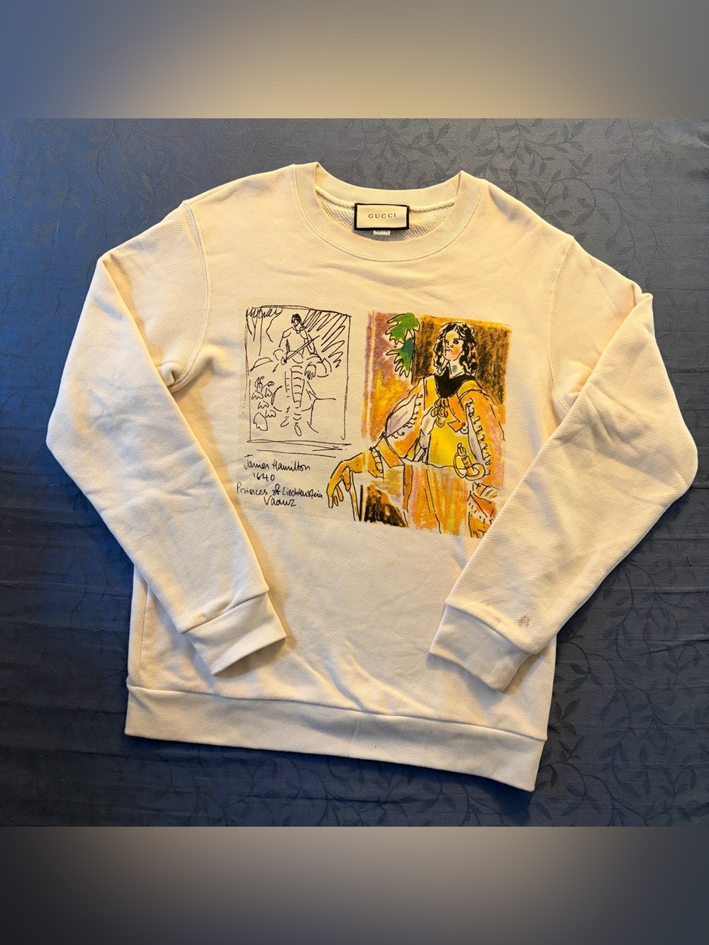 Gucci Garden James Hamilton 1640 Prince of Liechtenstein Sweatshirt Size Medium